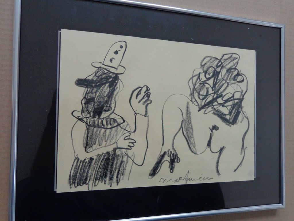 Anton Martineau - ANTON MARTINEAU / NAAKTE VROUW / ORIGINEEL WERK / 31x41cm KADER SIG kopen? Bied vanaf 50!