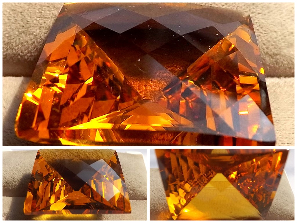 Natuurlijke “Square Checker Cut” Golden Citrine van 78.50 karaat kopen? Bied vanaf 1!