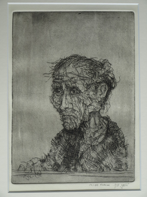 Onbekend : Ets - Vrouwenportret – Gesigneerd – Joodse kunstenaar? - 1964 kopen? Bied vanaf 1!