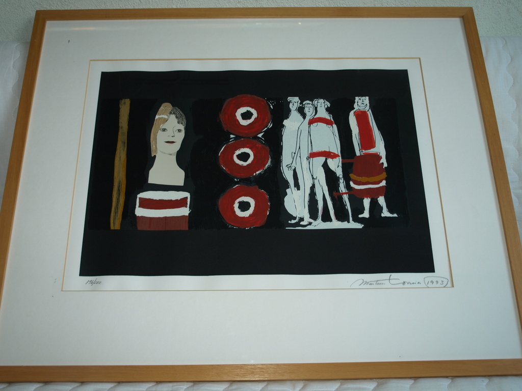 Zeefdruk – Abstract - Gesigneerd – 1993 – Oplage 200 – Ingelijst 76 x 62 cm kopen? Bied vanaf 75!
