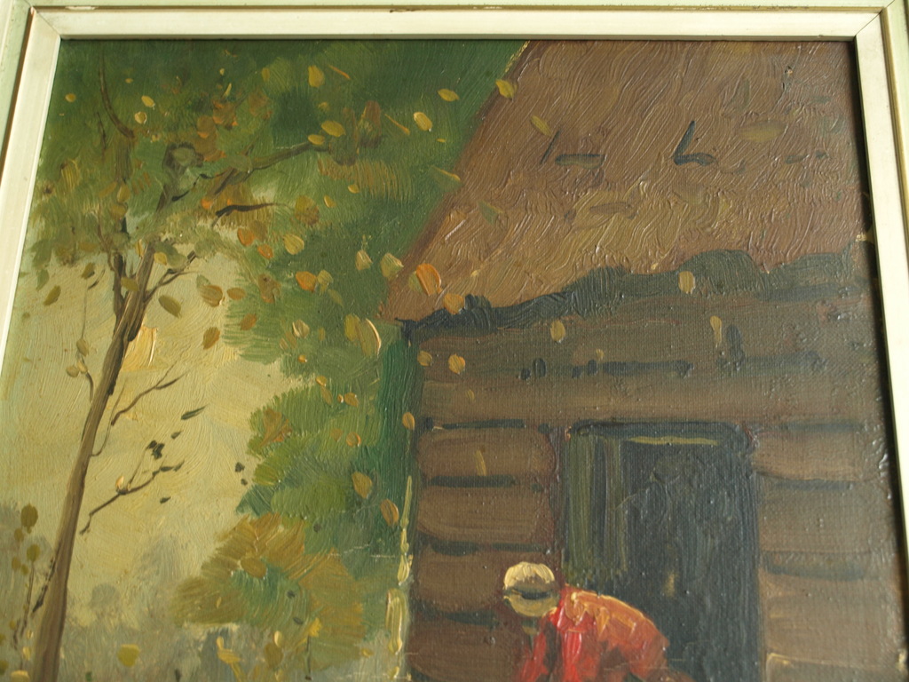 Jan Kelderman : Olieverf op doek, Boerin – gesigneerd & ingelijst - ca 1960 kopen? Bied vanaf 1!