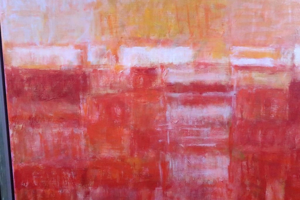 Joep de Bekker: Olieverf op doek, Z.T. Rood - Ingelijst  kopen? Bied vanaf 100!