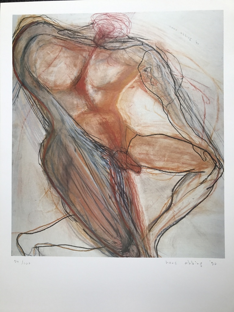 Mooie originele litho/zeefdruk van Hans Abbing voor het AIDS Fonds kopen? Bied vanaf 1!