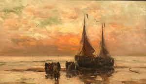 Gerhard Arij Ludvig Munthe - G.A.L. Morgensterne Munthe 1875-1927 olieverf op linnen gesign- gedateerd 1914 verkocht voor € 1999!