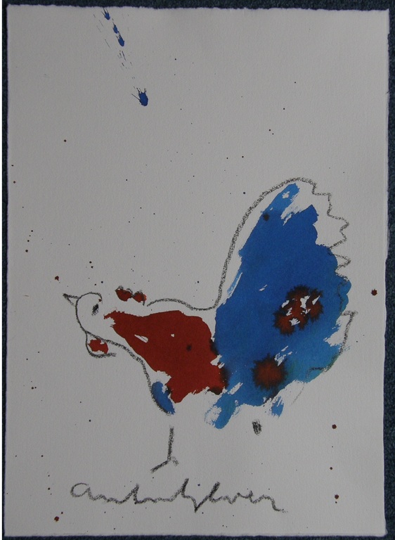 Anton Heyboer: Haan, gemengde techniek kopen? Bied vanaf 115!