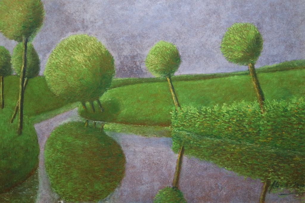 Johannes (Jo) Lodeizen (1892-1980) - olieverf op board - landschap (II) kopen? Bied vanaf 215!