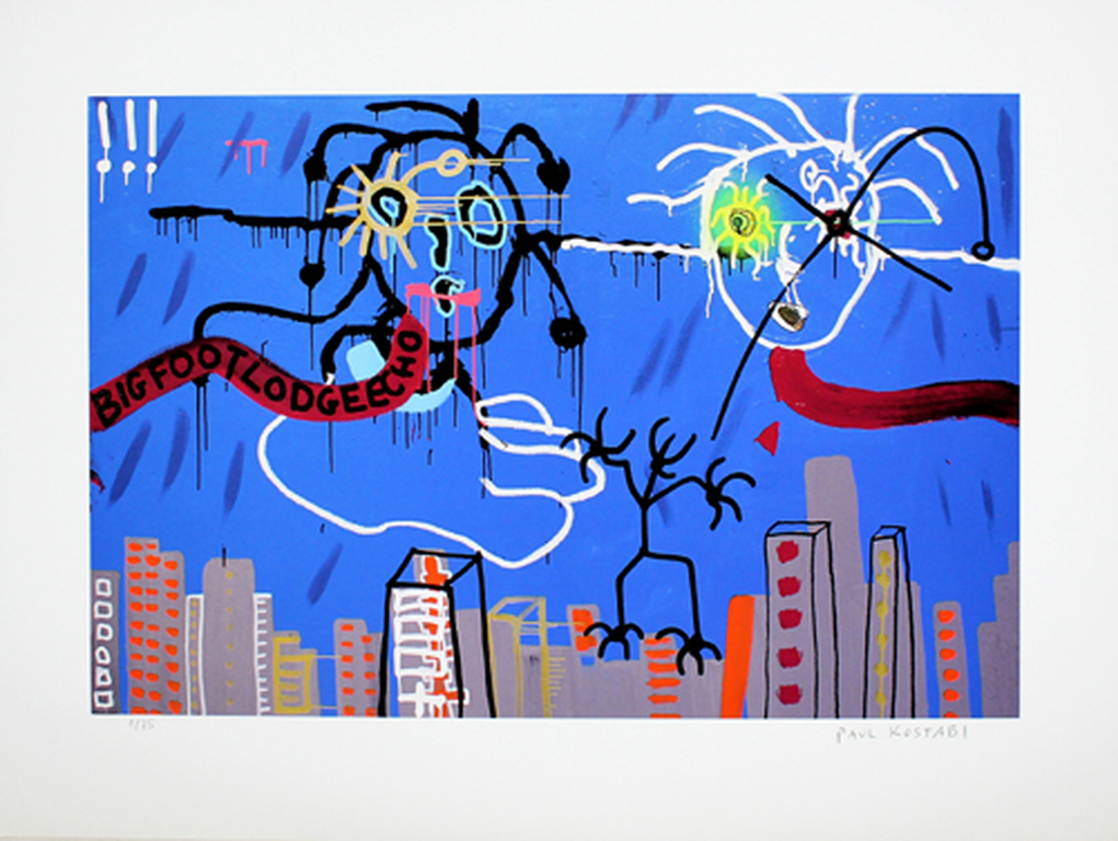 Paul Kostabi, Glicee, "Vertical Variation" kopen? Bied vanaf 45!