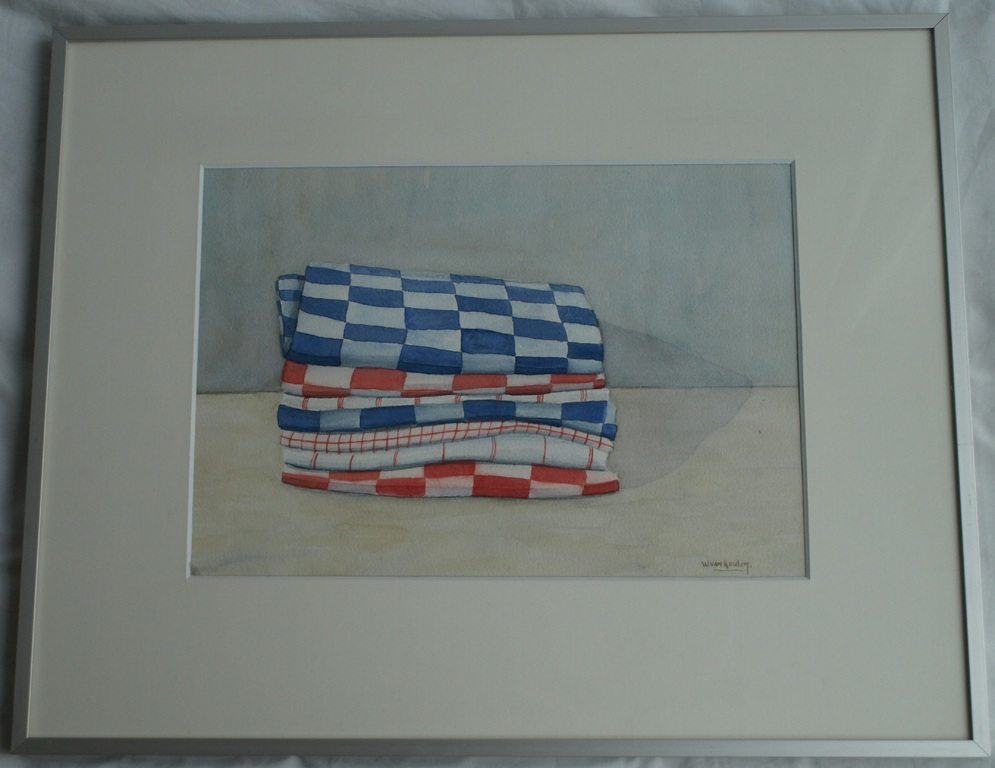 Wytske van Keulen : Aquarel , Theedoeken – gesigneerd & ingelijst kopen? Bied vanaf 1!