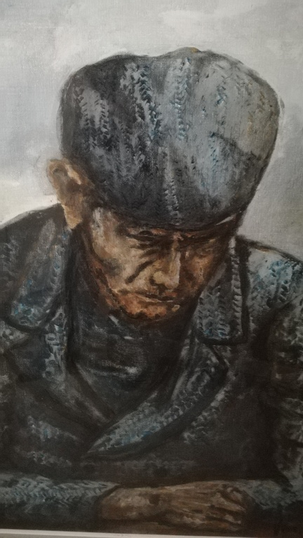 Van Rintel Theo (°1936), Olieverf op doek achter glas (Groot!), Boer kopen? Bied vanaf 100!