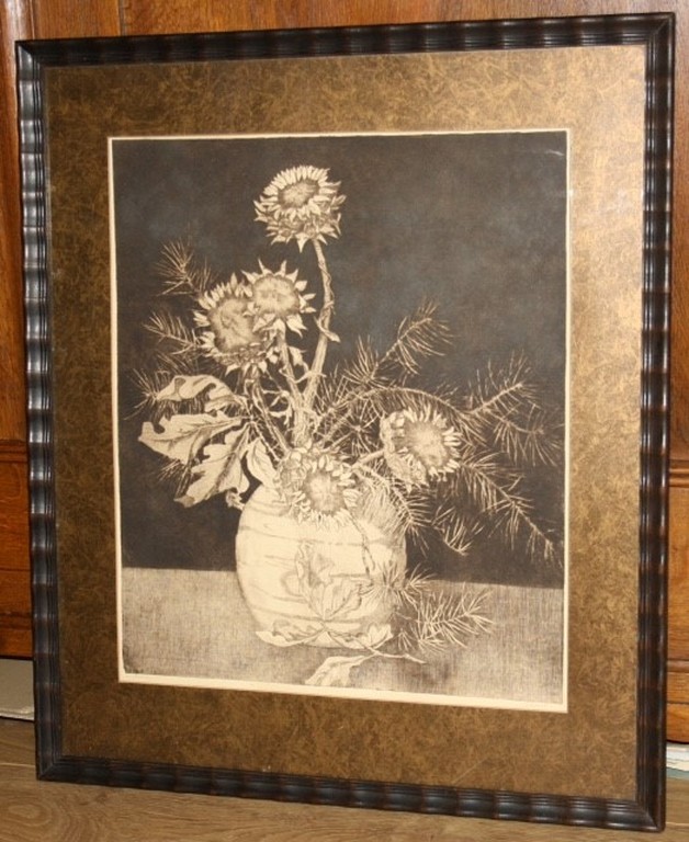 Hendrik Christiaan Spruit linoleum ets. verkocht voor € 50!