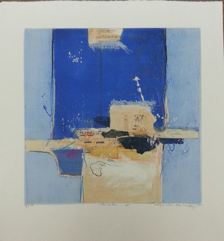 Ron van de Werf, zeefdruk op papier,  verkocht voor € 35!