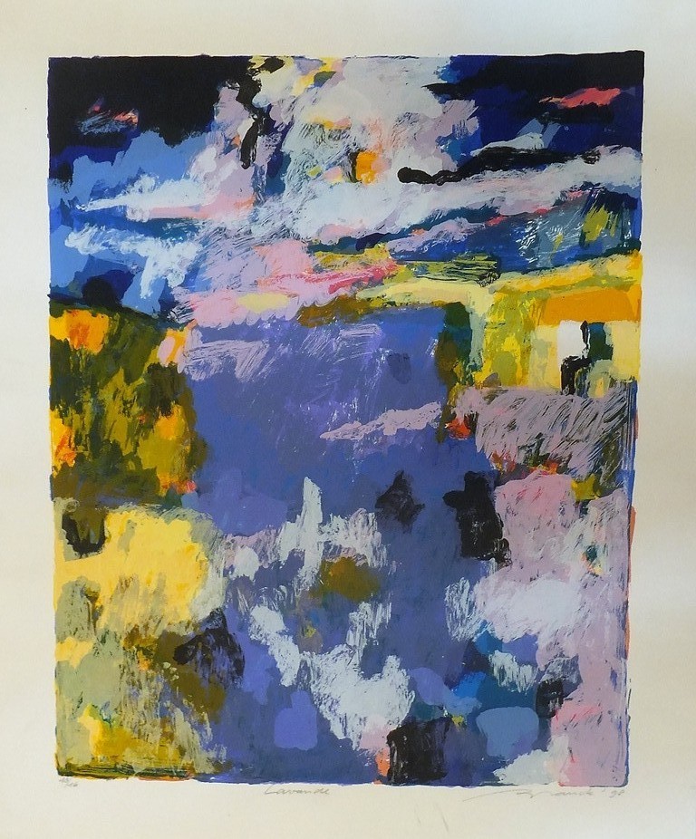 Brauck (1946-2014) - zeefdruk - Lavande verkocht voor € 40!