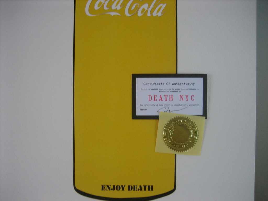 DEATH NYC Limited Edition Art print Graffiti Signed "Enjoy Y Spray" Rare 2013 kopen? Bied vanaf 1!