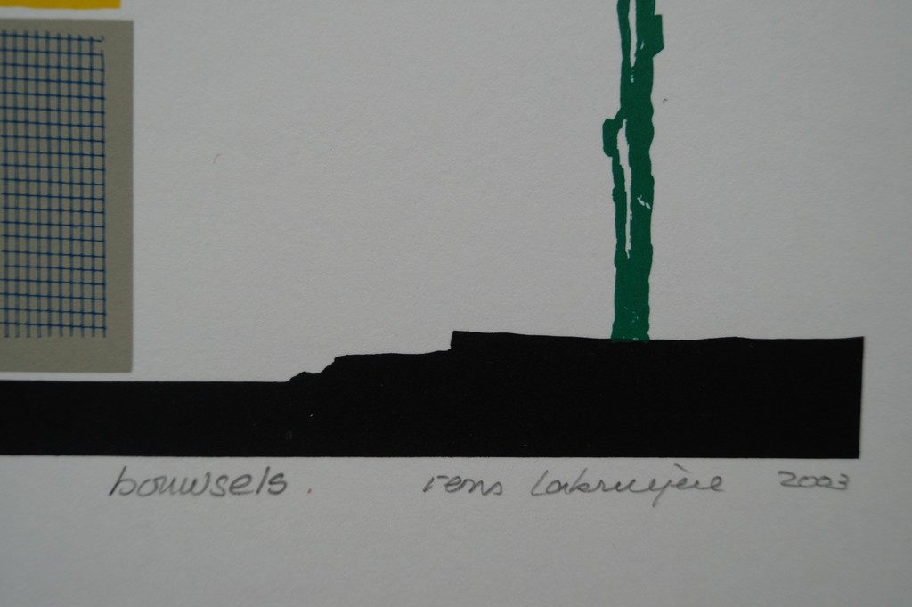 Rens Labruyère - gesigneerde zeefdruk - Bouwsels  kopen? Bied vanaf 1!