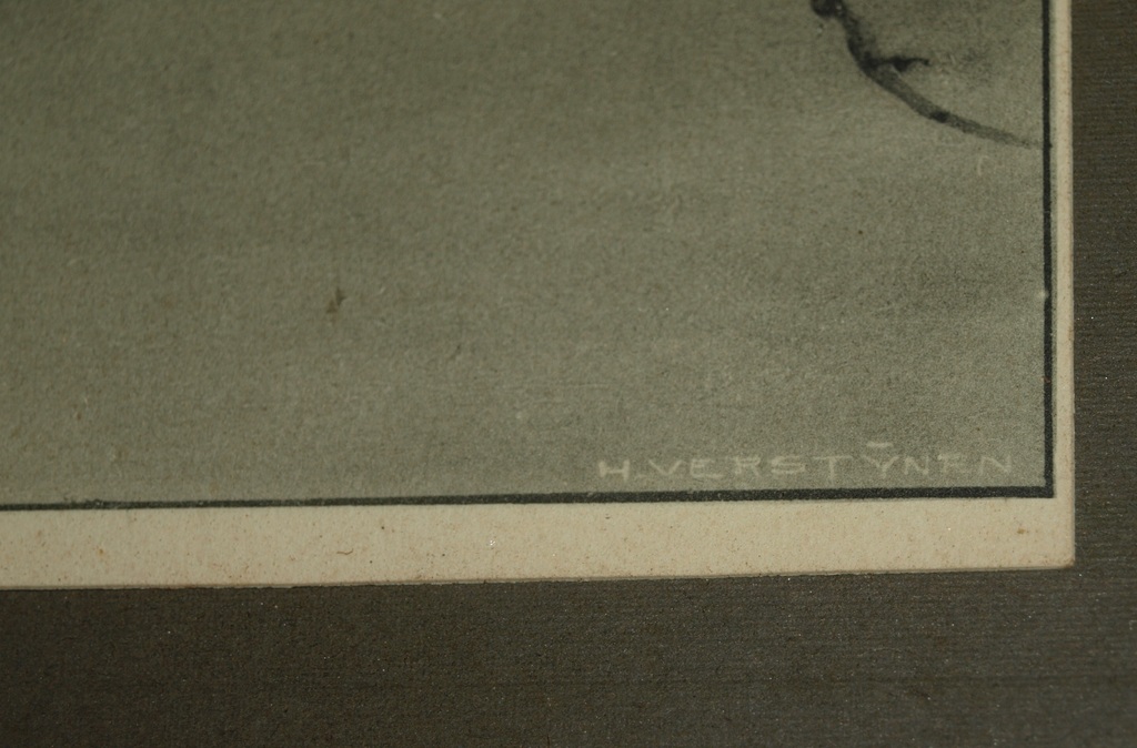 Henri Verstijnen (1882-1940)  : Litho – Jonge vogels – Ingelijst- ca 1930 kopen? Bied vanaf 1!