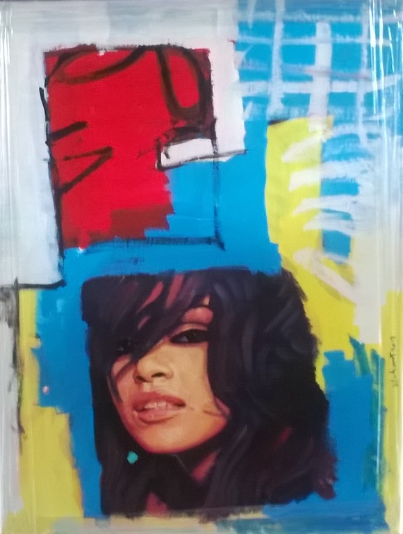 Peter Klashorst, portret (2013); acryl/olieverf op doek (groot) kopen? Bied vanaf 280!