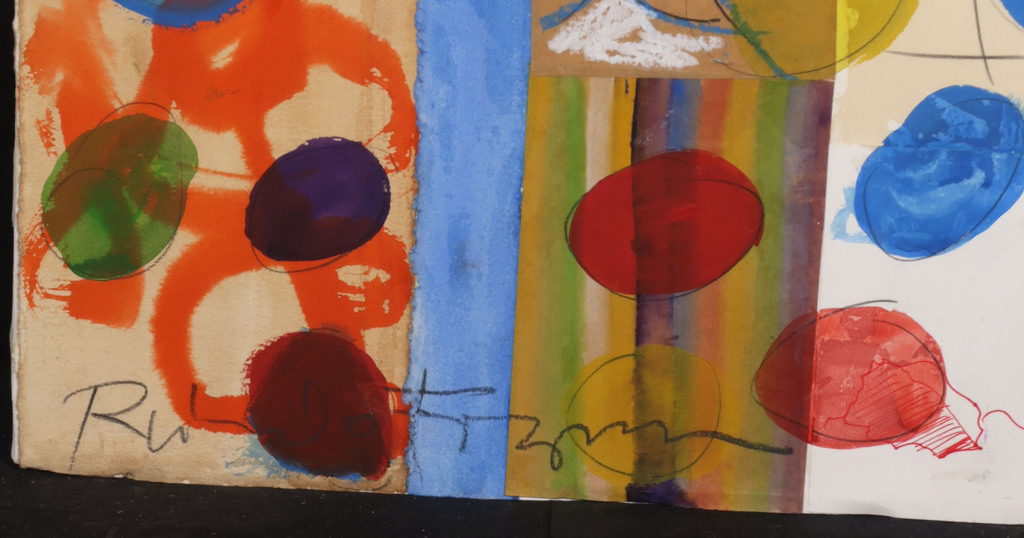 Raimundo Figueroa: Gemengde techniek op papier op canvas, Z.T. kopen? Bied vanaf 70!