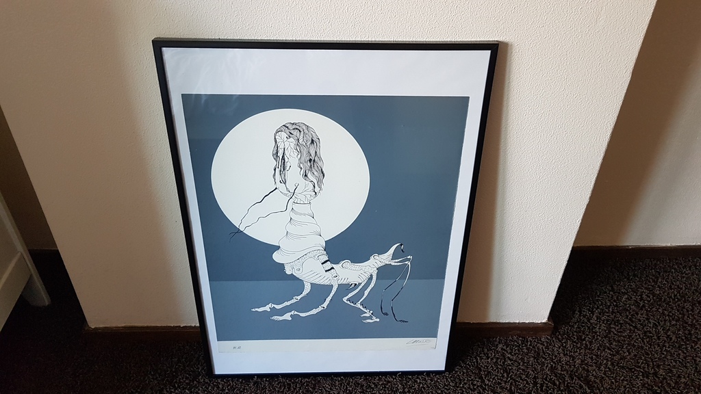 Felix Labisse:zeefdruk, Le phylactere verkocht voor € 50!