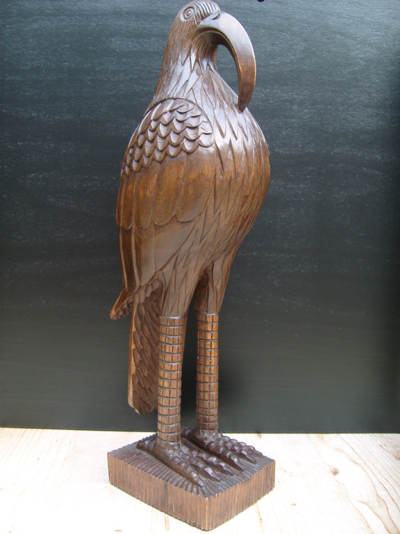 Onbekende meester: Vogel, stijl Amsterdamse school  verkocht voor € 225!