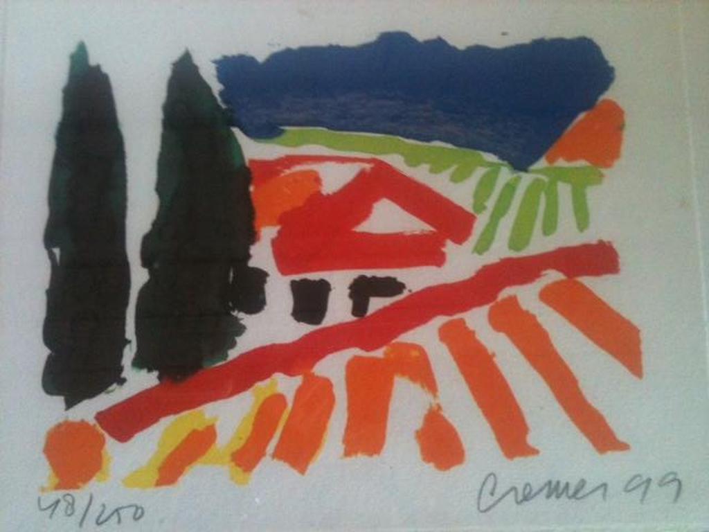 unieke kleurenzeefdruk Jan Cremer Titel Toscane  kopen? Bied vanaf 85!