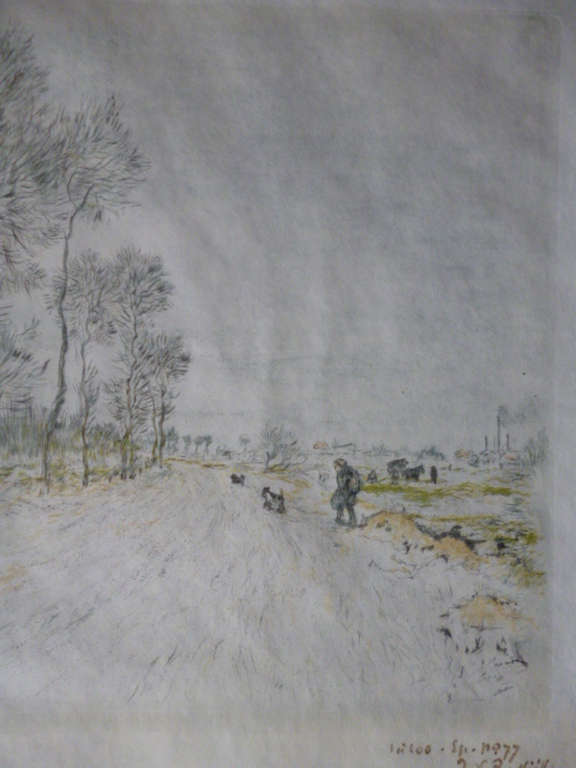 Jean Francois Raffaëlli - kleurenets - La route aux grand arbres kopen? Bied vanaf 150!