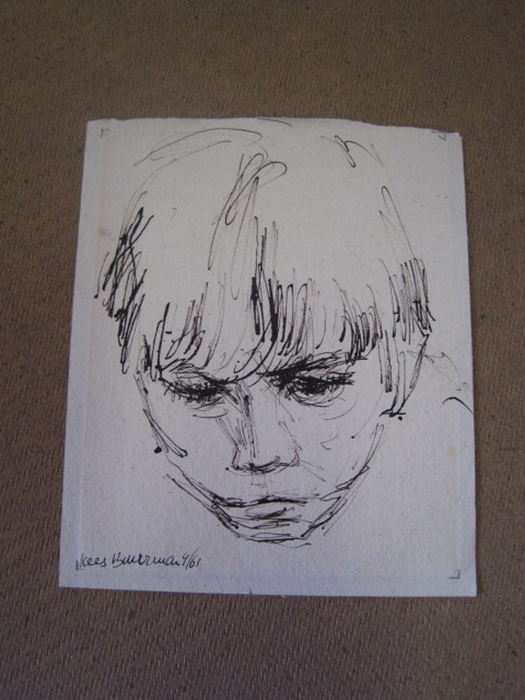 Originele 1961 Sepiatekening "Jongensportret" van Kees Buurman 1933-1997 kopen? Bied vanaf 1!