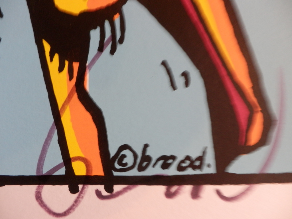 HERMAN BROOD, Gelimiteerde en HANDGESIGNEERDE Zeefdruk  SPOELT U MAAR kopen? Bied vanaf 75!