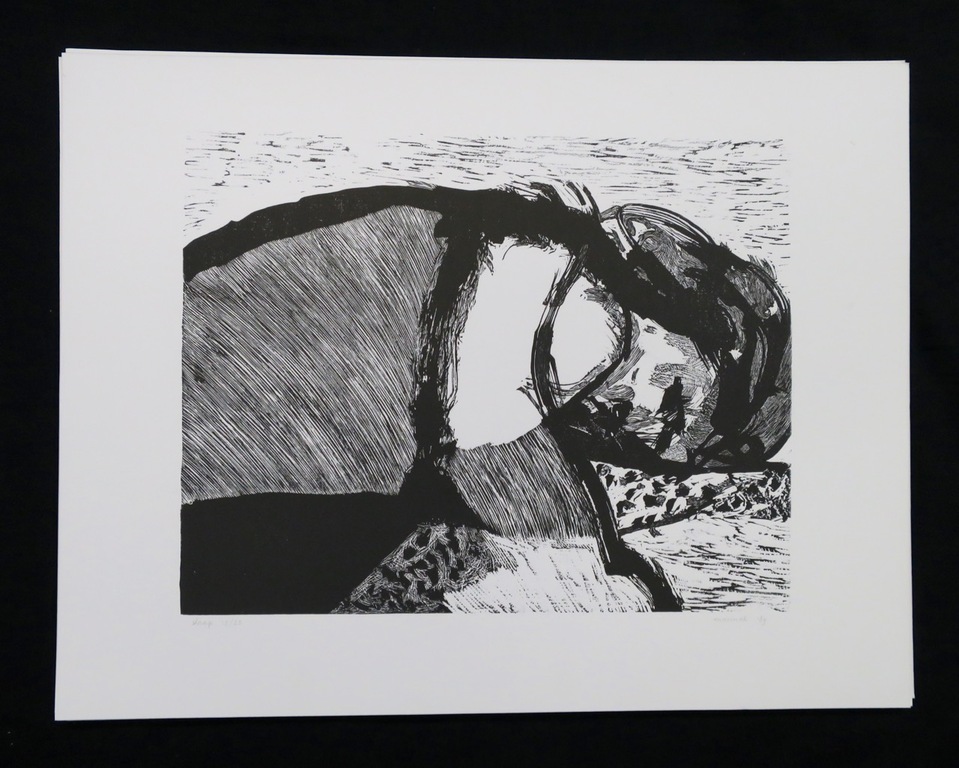 Lot met 33 werken van: Manuel Kurpershoek: Linosnede, Slaap kopen? Bied vanaf 1!