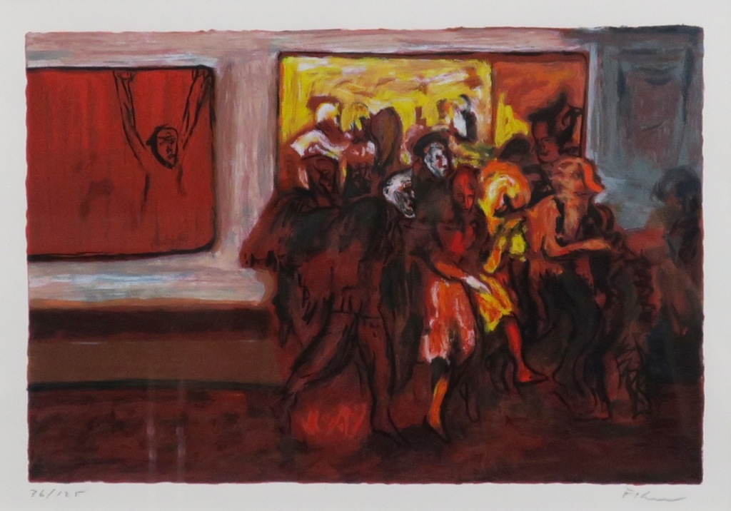 Luis Filcer: Zeefdruk, Zonder titel XII - Ingelijst kopen? Bied vanaf 35!