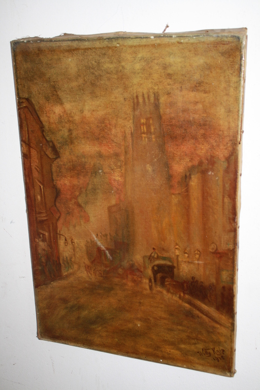 STUDIE OLIEVERF STRAATJE MET KAR DORDRECHT van WILLY KNIP kopen? Bied vanaf 1!