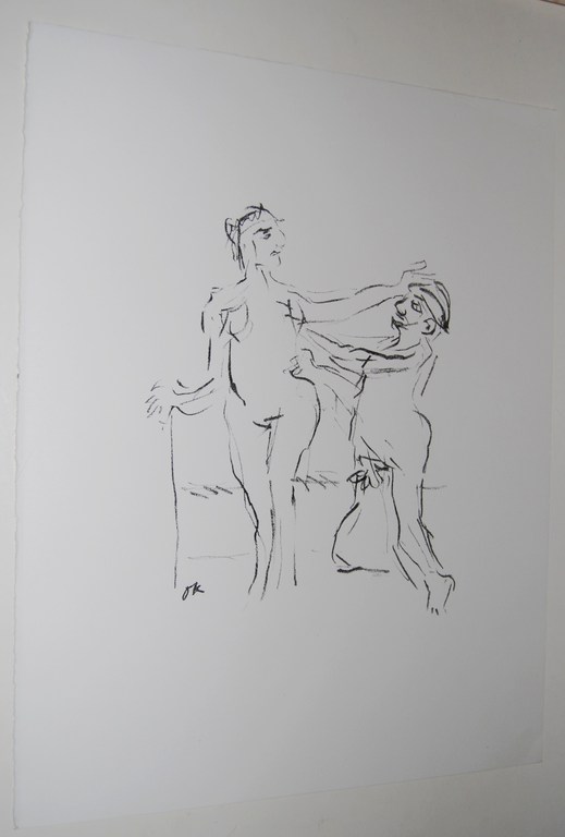 Kokoschka, Litho „Der verschmähte Liebhaber“, 1975 verkocht voor € 50!