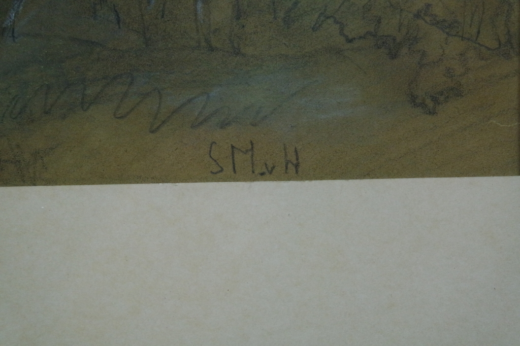 Sientje Mesdag van Houten (1834 - 1909) - gemengde techniek - studie van bomen kopen? Bied vanaf 170!