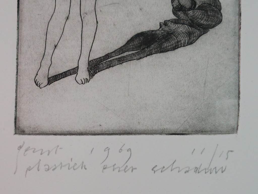 Geurt van Dijk: Ets, Plastiek met schaduw kopen? Bied vanaf 35!