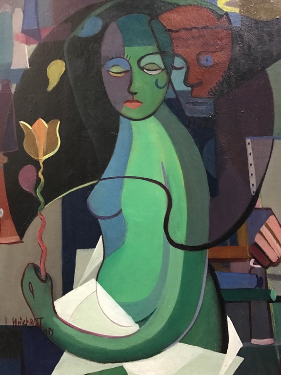 Luc Heirbaut - Olieverf op hardboard - gesigneerd - ingelijst - 1959 kopen? Bied vanaf 495!