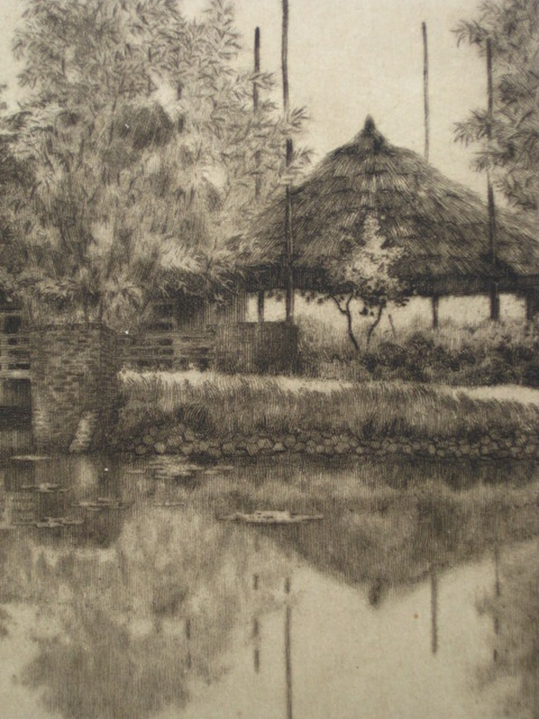Herman van der Jagt (1882-1970) "Boerderijen aan het water" handgesigneerd 1942 kopen? Bied vanaf 1!