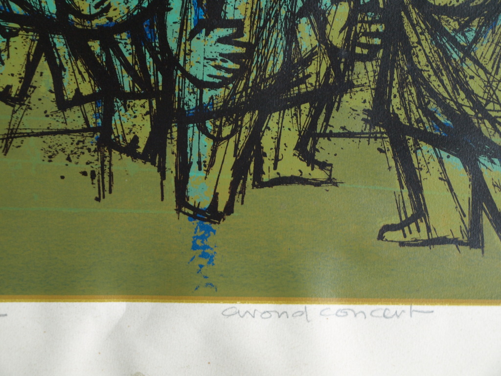 Rob Cox - Houtsnede , Avondconcert – gesigneerd – oplage 10 ex. – ca 1965 kopen? Bied vanaf 20!