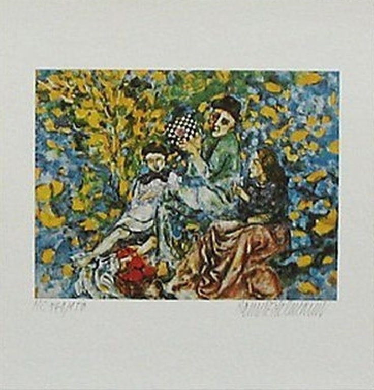 Hanno Edelmann: Lithografie, Familie II kopen? Bied vanaf 3!