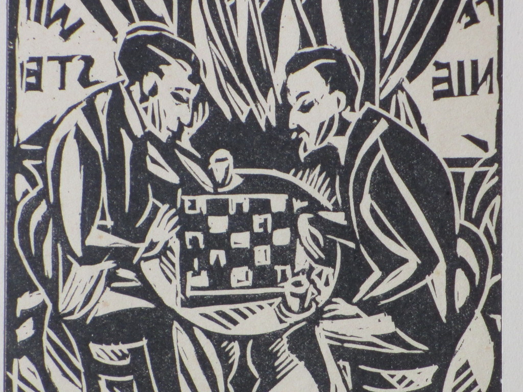 Max Unold, Schaakspelers, Houtsnede kopen? Bied vanaf 30!