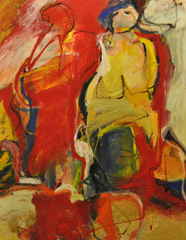 Gesigneerd Cox, 'twee figuren' kopen? Bied vanaf 125!