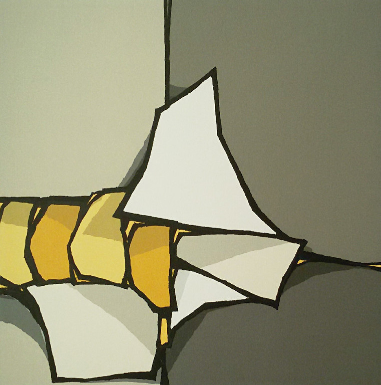 Fon Klement - Enclume, hoogdruk boardsnede verkocht voor € 300!