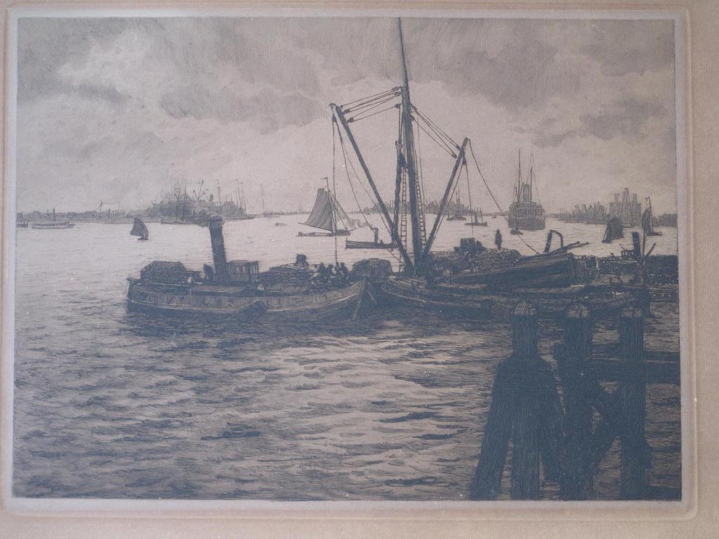 Jan Visser, Rotterdamse haven, Ets kopen? Bied vanaf 1!