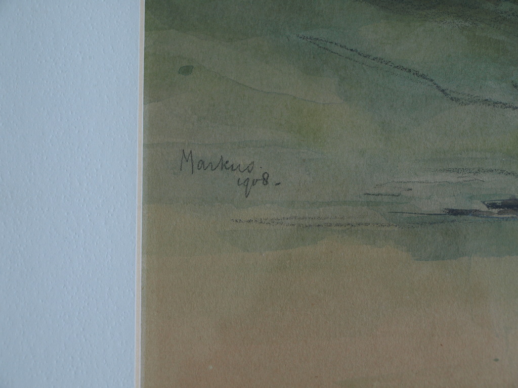 Antoon Markus : Aquarel en pastel – Populieren - gesigneerd & ingelijst – 1908 kopen? Bied vanaf 75!