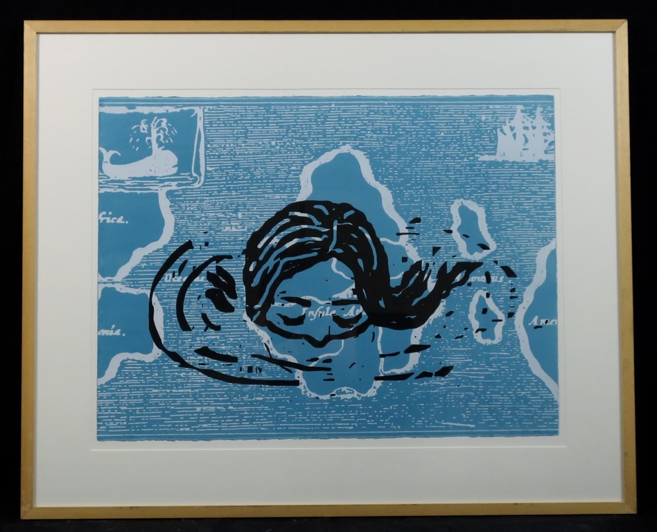 Karin Bos: Litho, Searching for Atlantis I - Ingelijst (groot) kopen? Bied vanaf 1!