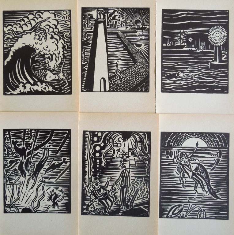 MASEREEL, FRANS - 6 Holzschnitte - Jahr: 1947 kopen? Bied vanaf 10!