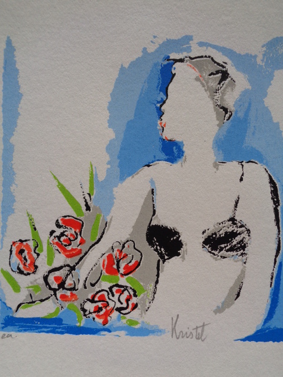 SYLVIA KRISTEL, Gelimiteerde en HANDGESIGNEERDE Zeefdruk MES ROSES  kopen? Bied vanaf 1!