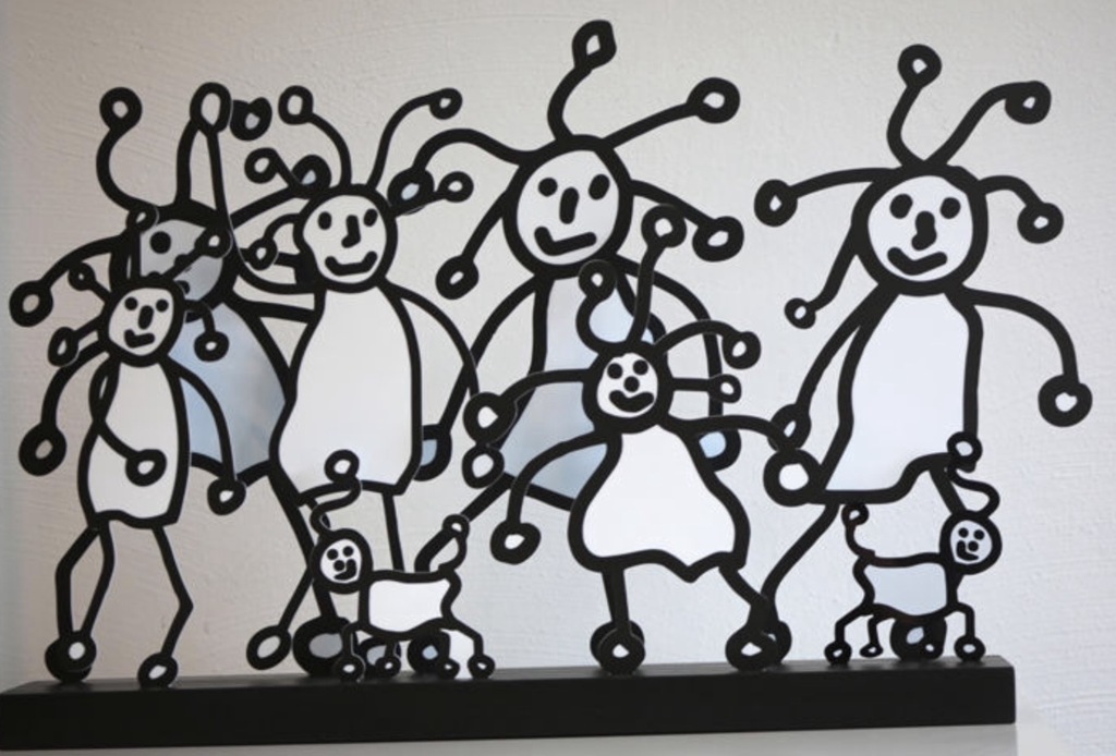 Paul Kostabi - Hand gesigneerde sculptuur - EXIT STRATEGY verkocht voor € 250!