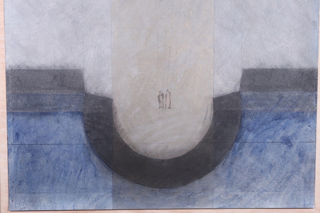 Edith Sont: Gemengde techniek op papier, Niemand kan zeggen.. - Ingelijst kopen? Bied vanaf 1!