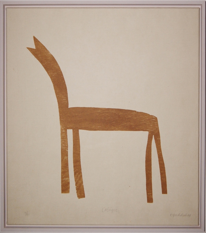 Klaas Gubbels houtdruk gemaroufleerd op doek 1999 oplage 25 ex. kopen? Bied vanaf 475!