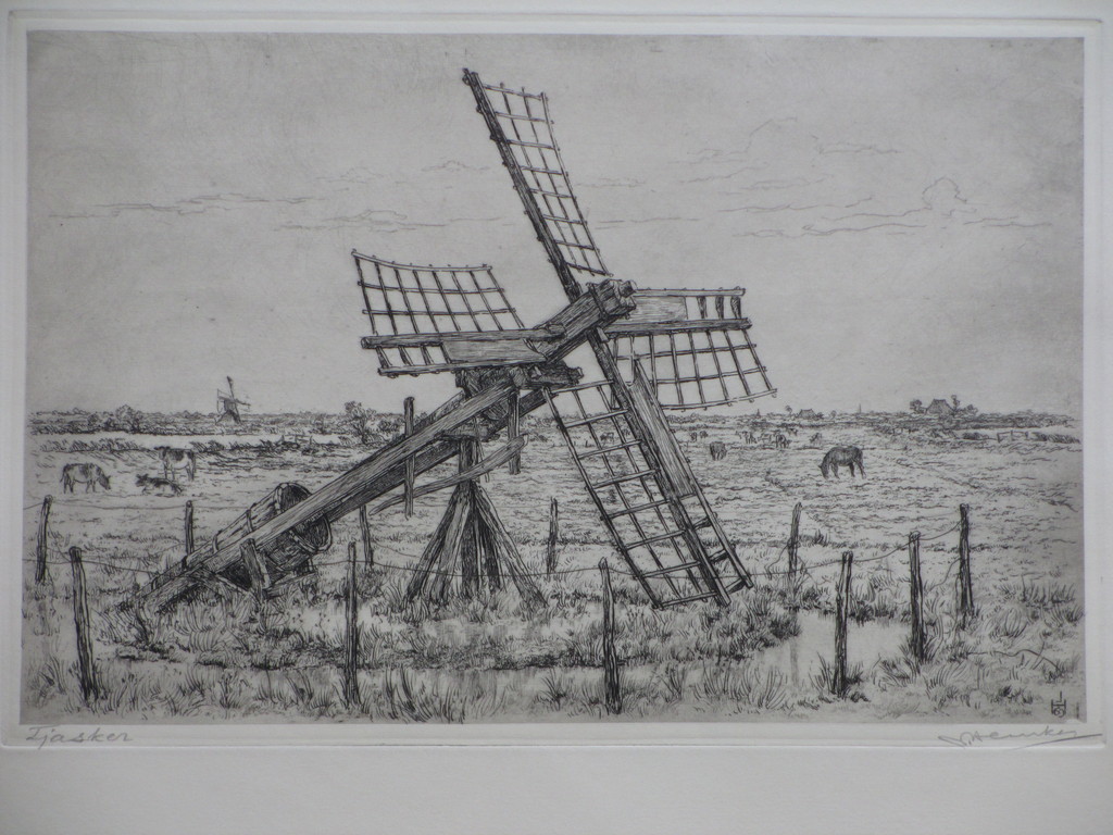 Johan Hemkes, Tjasker, Ets verkocht voor € 50!