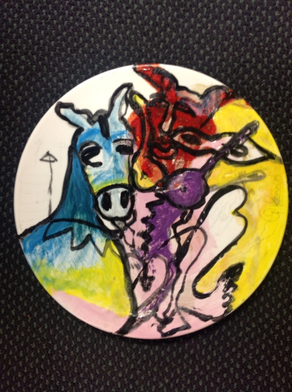 Eleonora Stol, bord, keramiek met voorstelling uit 2003. kopen? Bied vanaf 15!